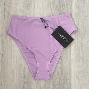 Purple High-Waisted Bikini Bottom